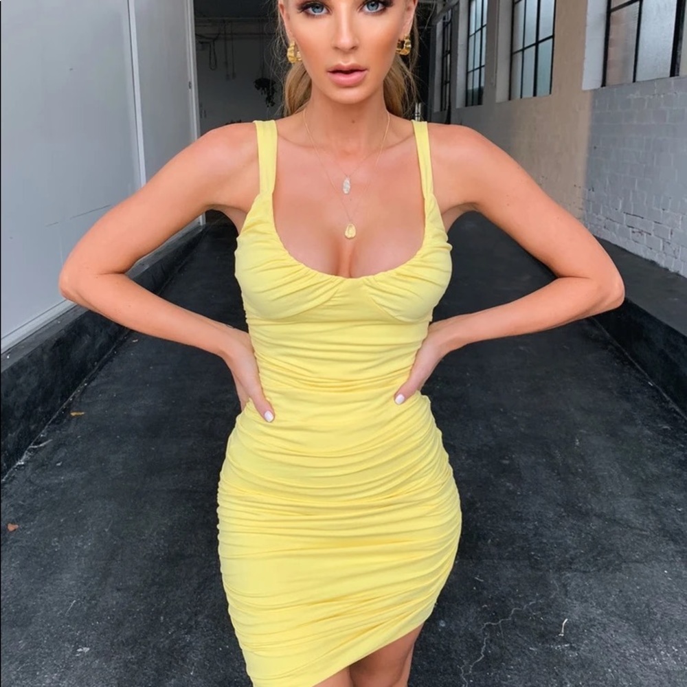 Tiger mist Luca dress yellow